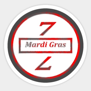 Mardi Gras Sticker